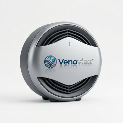 Venoviax™ AeroPivot Compact Air Circulator – Multi-Angle Personal Cooling Fan with Powerful Airflow, Adjustable Stand & Space-Saving Desktop Design