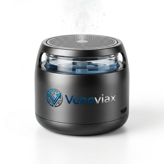 Venoviax™ MistCore Ultrasonic Aroma Diffuser – USB-C Rechargeable Cool Mist Diffuser with Premium Alumina Finish, Compact 3D Design & Portable Personal Air-Moisture Comfort