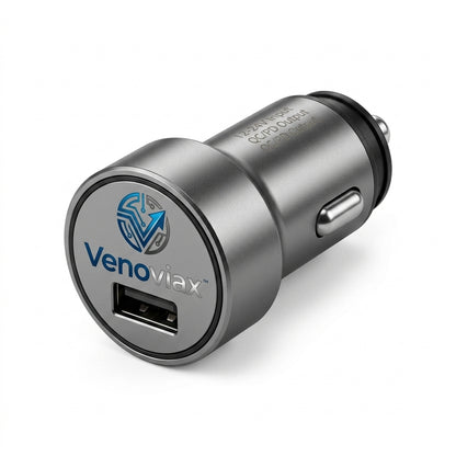 Venoviax™ PowerCruze QC/PD Car Charger – Compact Dual Fast Charging Adapter for Cars, SUVs & Trucks