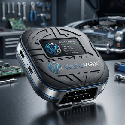 Venoviax™ AutoScope X2 Smart OBD-II Diagnostic Scanner – Real-Time Vehicle Data Monitor with Advanced Diagnostics, Integrated Display & Multi-Port Connectivity for Compatible OBD-II Cars